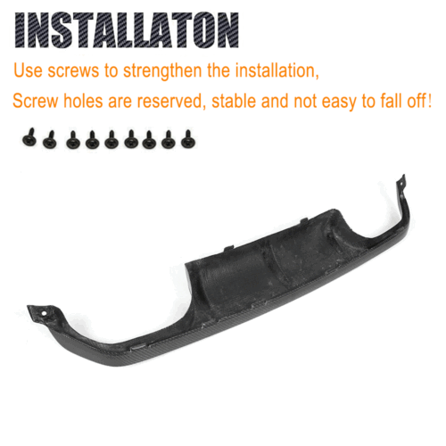 Difusor de carbono difusor trasero para BMW M3 F80 M4 F82 F83 14-19 parachoques alerón - Imagen 10 de 11