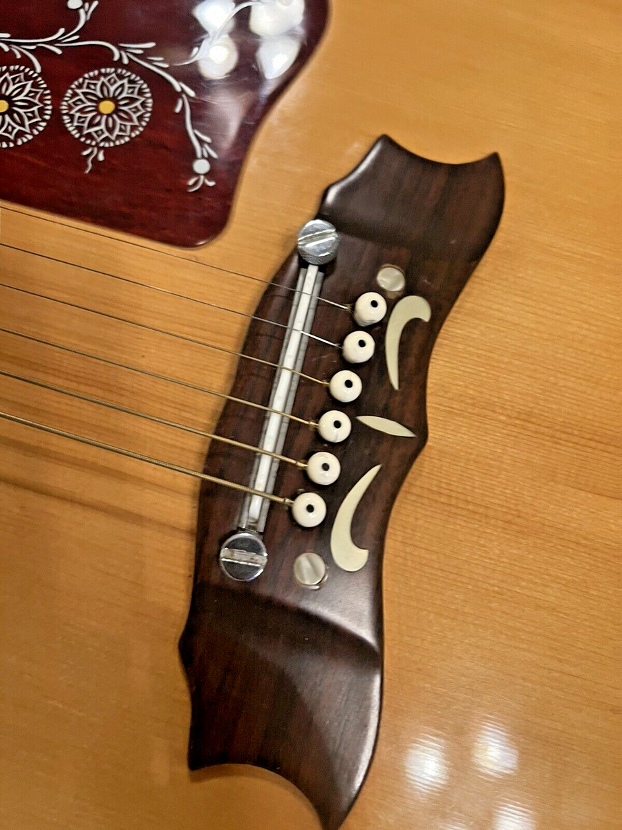 Vintage Kiso Suzuki J200 1976 Jumbo Guitarra Acústica Pré-Ação