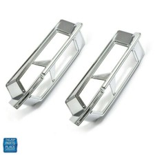1968 Oldsmobile Cutlass 442 Side Marker Bezels For Quarter Panel Pair 1968 Oldsmobile Cutlass 442 Side Marker Bezels For Quarter Panel Pair