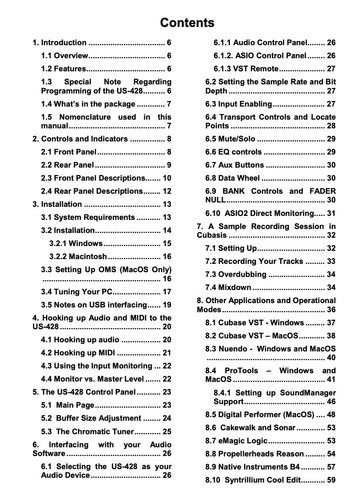 Tascam US-428 Workstation Controller OWNER'S MANUAL - Picture 2 of 3
