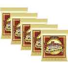 5 Sets Ernie Ball Earthwood 80/20 Bronze Med Light 12-54 Acoustic Guitar Strings