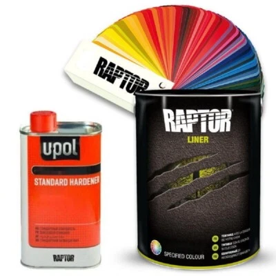 Upol RAPTOR Peinture 4,0 L bidon Kit. Toutes les couleurs RAL.