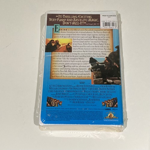 The Princess Bride VHS 1998 Clam Shell Case Family Entertainment MGM Watermark - Picture 2 of 12