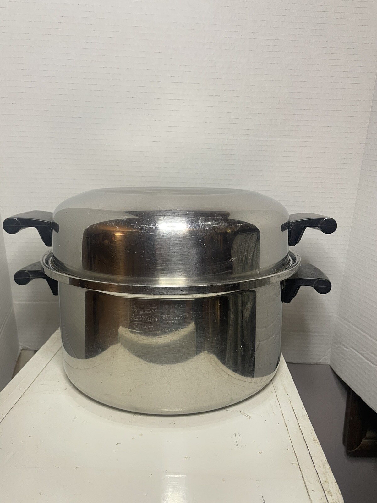 Amway Queen 18/8 Stainless MultiPly Cookware 6 Quart Dutch Oven with