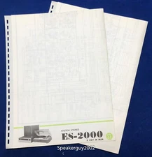 Original Pioneer ES-2000 / System Stereo Fold-Out Schematic