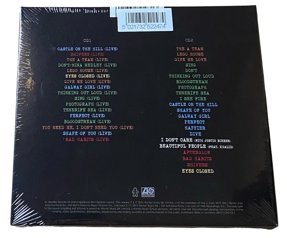 Ed Sheeran +-=÷× Tour Collection Live 2 X CD Album Music BRAND NEW*** Free Post - image 3 of 4