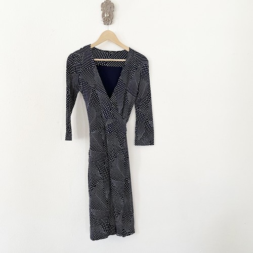 Hugo Boss Polka Dot Wrap Dress size XS 