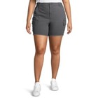 Lot of 2 Terra & Sky Women's Size 24W Grey Utility Shorts with Frayed Hem NWT — photo 2