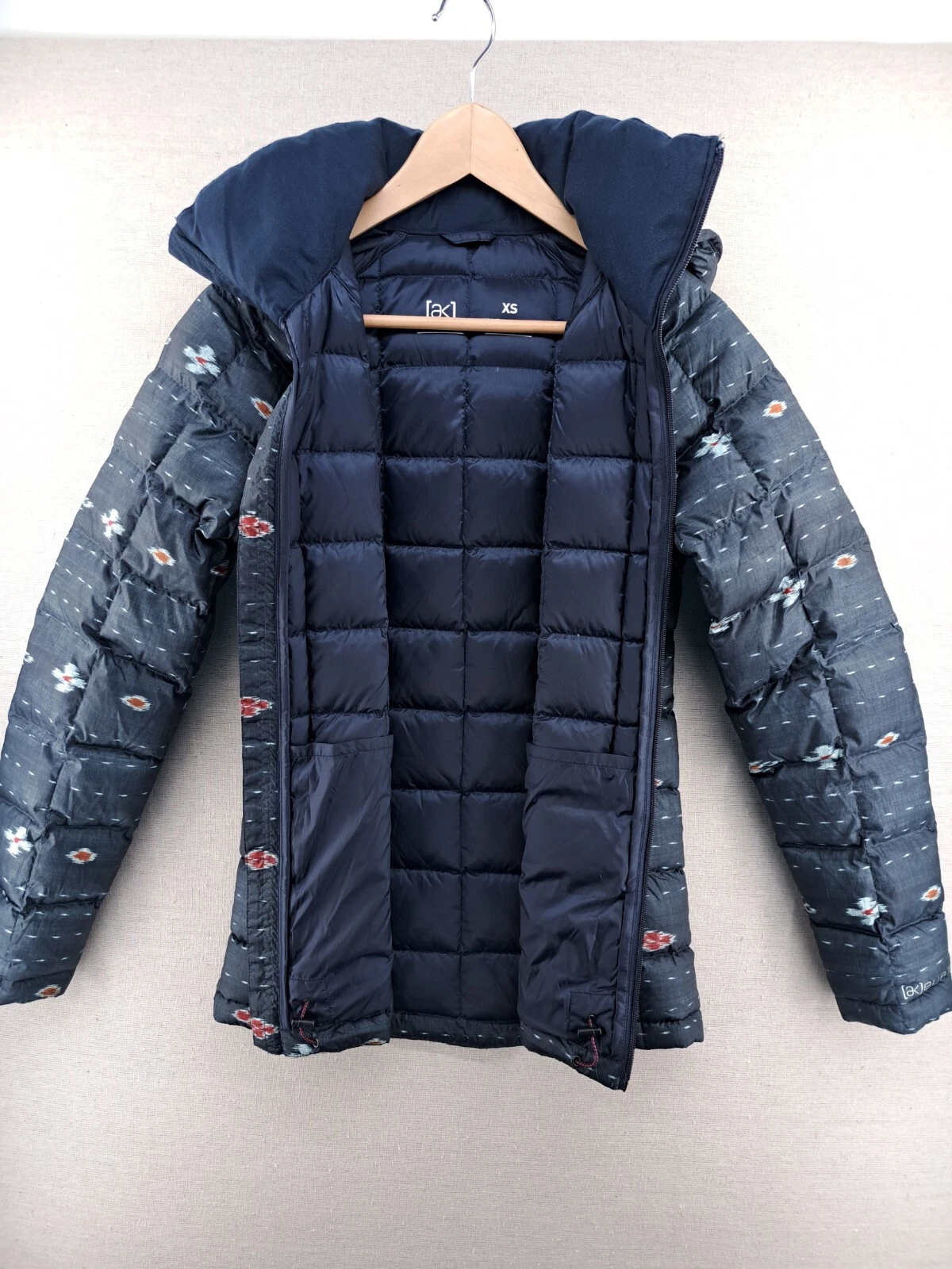 burton ak baker down puffer winter coat southwestern jacket