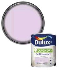 Dulux  Quick Drying Satinwood Paint For Wood  Metal   Pretty Pink  750ml