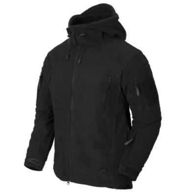 Helikon Tex Jacke Patriot Fleecejacke Outdoor Freizeit Kapuzenjacke Jacket Black