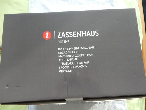 Brotschneidemaschine ZASSENHAUS Vintage in nostalgischer Optik - Bitte lesen - Bild 12 von 16