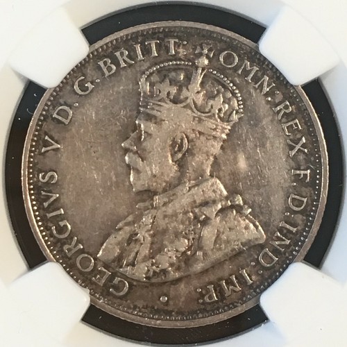 1913 Australia Silver - 2 Shilling - NGC VF 20 - High Quality Scans #1001 - Picture 3 of 4