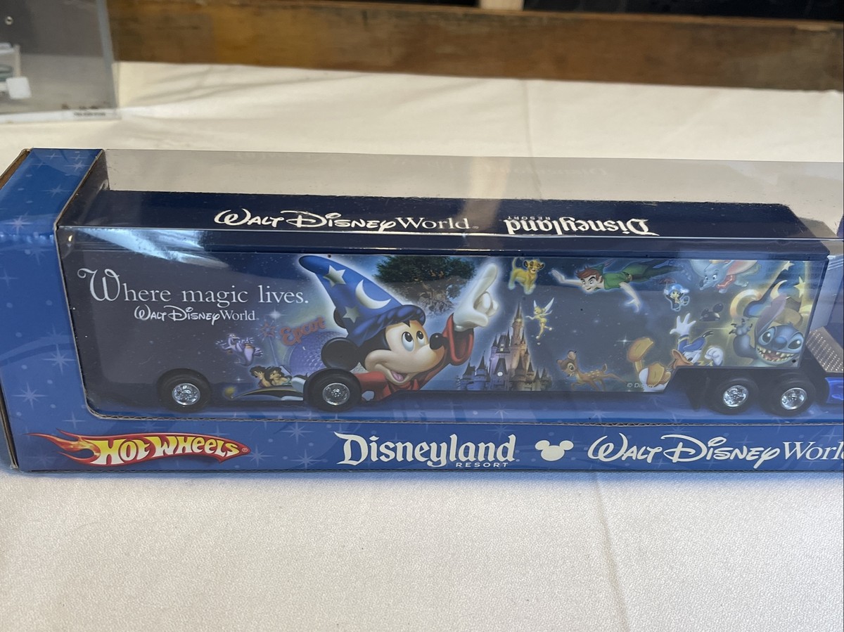 Hot Wheels Disneyland--Disney World Blue Tansporter 1:64 Diecast