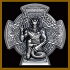 Isle of Man 3 Oz Silver Coin 2021 Cernunnos Horned God Celtic Cross Antique HR