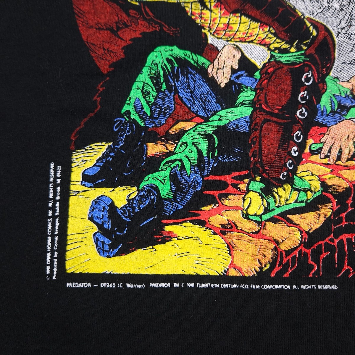 Predator Big Game Vintage 90's Single Stitch T Shirt Comic Predator Big Game Vintage 90's Single Stitch T Shirt Comic
