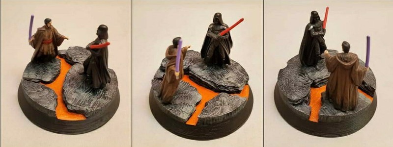 Custom 1/35 Star Wars Darth Vader Diorama Mandalorian Boba Fett Kenobi Jedi Sith
