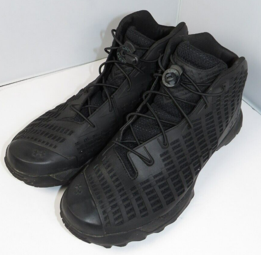 Under Armor Acquisition Black Shoes Men’s Size 11.5 Boot 1299241-001