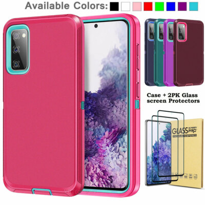 For Samsung Galaxy S20 FE 5G Case Shockproof Rugged Hard Cover +Screen  Protector