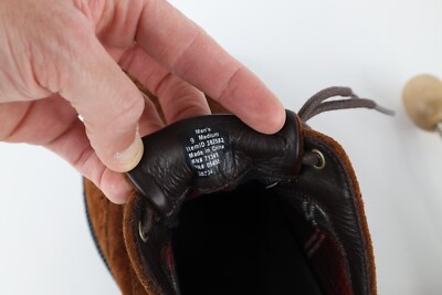 Vtg LL Bean Mens 9 Distressed Suede Leather Wingtips Shoes  display picture 3