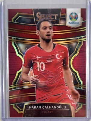 Hakan Calhanoglu 2020 Select Euro Soccer Red Prizm #/165 Turkey