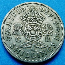 1949 UK Florin / Two Shillings - VF