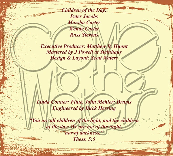 CHILDREN OF THE DAY-COME TO THE WATERS (Collector's Ed) NEW-CD, 2017, Born Twice - Image 3 of 4