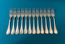 BRILLANT 1 grande fourchette CHRISTOFLE modèle RUBANS CROISÉS métal argenté 20,5