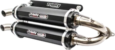 TRINITY RACING Stage 5 Slip On Mufflers Black TR-4152S-BK