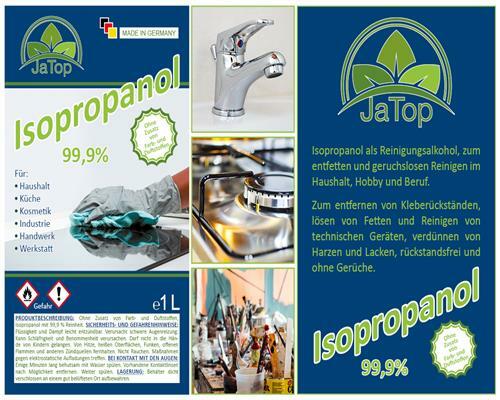 JaTop Isopropanol 99,9% Isopropylalkohol Reiniger inkl. Ausgießer 1L - Bild 2 von 6
