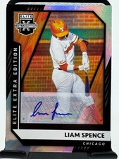 2021 Elite Extra Edition Autograph #154 Liam Spence Chicago Cubs Auto