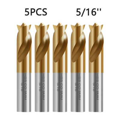 #ad 5x 8mm Spot Weld Drill Bits High Speed Titanium Cobalt for Car Body Panels $15.77