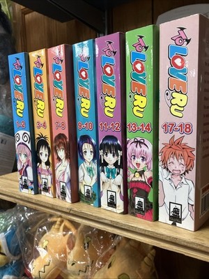 To Love Ru Vol. 1-2,3-4,7-8,9-10,11-12,13-14,17-18 (7 Manga Books)