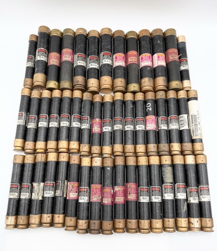 Bussmann FRS-R Fusetron Class RK5 Time Delay Fuse Assortment 6/10-60A Lot 47
