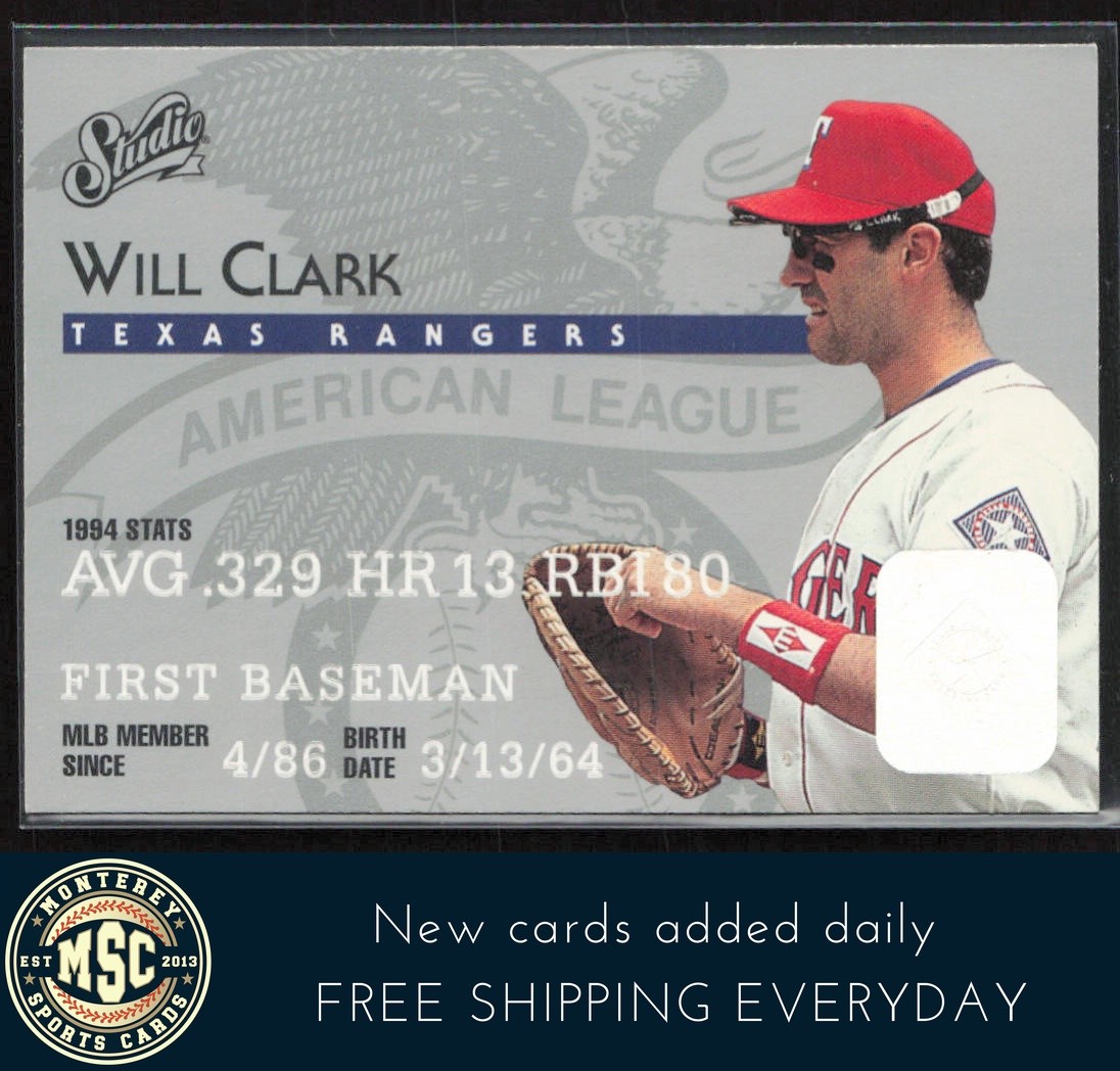 Will Clark 1995 Studio #12 NM-MT OR BETTER Texas Rangers