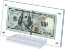 Dollar Bill Frame, Dollar Bill Currency Display Holder Money Frame for Collector