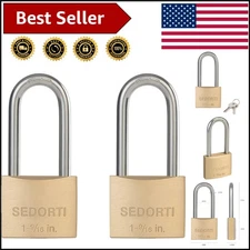 Weatherproof Marine Grade Rustproof Padlock - 2 Keyed Alike 1-9/16" Heavy Duty