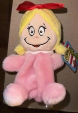 Dr. Seuss Seussville Cindy Lou Who Bean Bag Plush Toy Doll 6" New W/ Tag Aurora