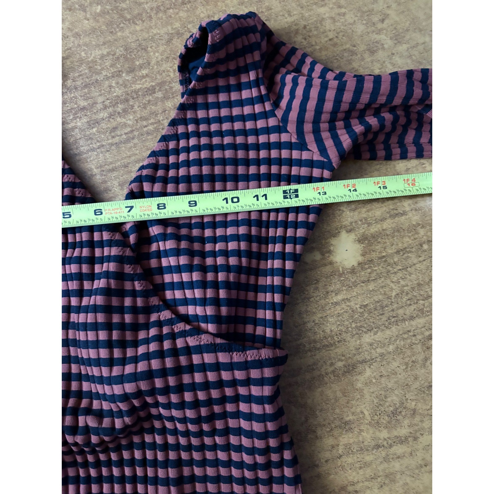 Solid & Striped Ribbed Alison Striped Wrap V-Neck… - image 4