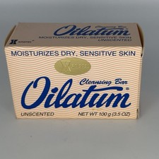 Vintage Oilatum Cleansing Bar Boxed 3.5oz Stiefel Pharmacy Display