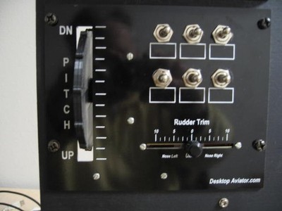 Desktop Aviator Model 2705 USB Flight Sim Trim & Toggle Switch Panel for PC