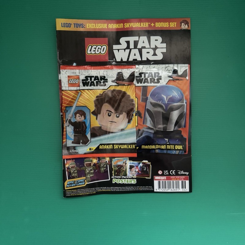 LEGO Star Wars Magazine Issue 136 + TWO Sealed Minifig (Anakin & Nite Owl)