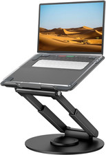 Telescopic Laptop Stand for Desk with 360  Swivel Base, Height Adjustable- Stand