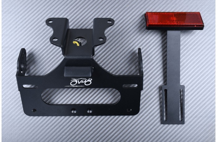 Support de plaque AVDB anti-vibrations avec catadioptre fixe pour YAMAHA MT09 TRACER 2015-2017