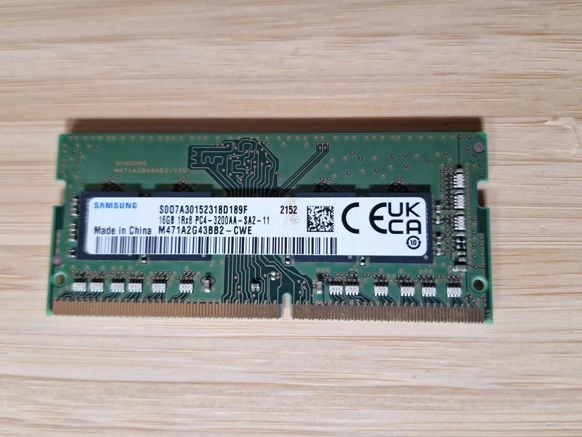 Samsung SO-DIMM Computer Memory (RAM) 16 GB Total Capacity for