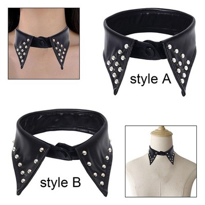 Falscher Kragen Gothic Kostüm Zubehör Choker für Hemd Kleidung Pullover