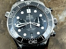 OMEGA Seamaster Diver 300M Chronograph 44mm Automatic Black Dial Box Papers