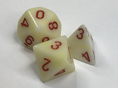 Chessex Dice Speckled Popcorn d4 d8 d10 - Game Dice - oop