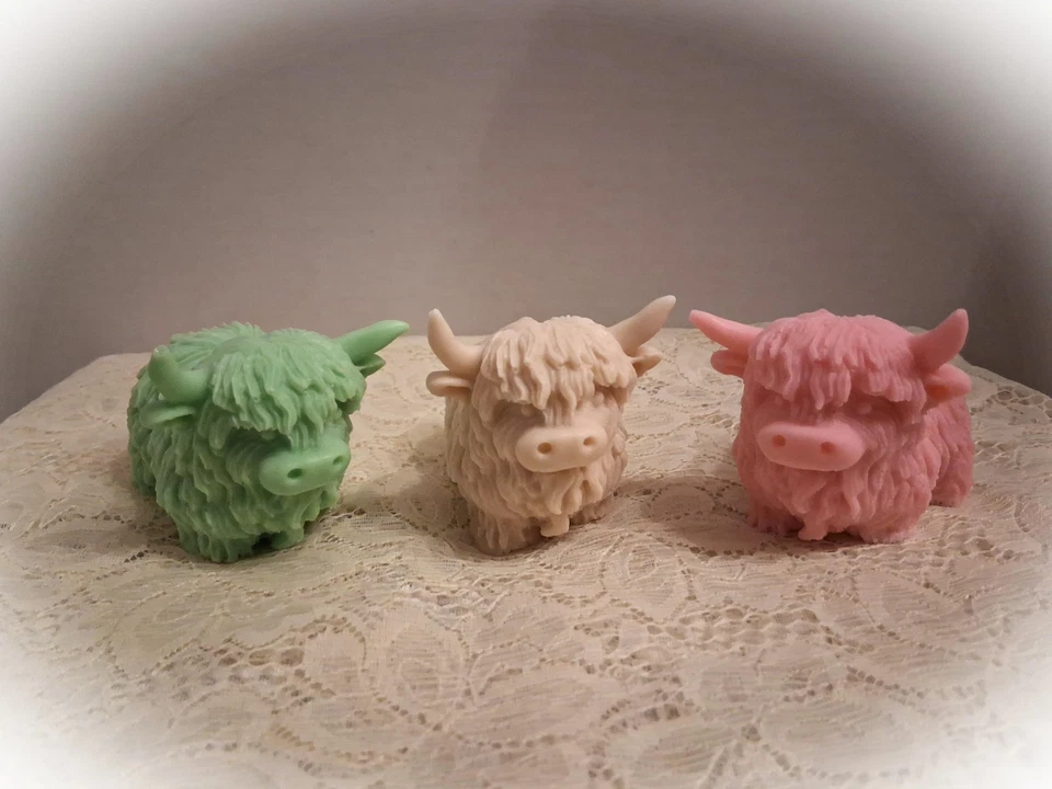 Highland Cow bar Soap, choice of soap type and scent, FREE shipping, 190+ scents - Image 3 of 4