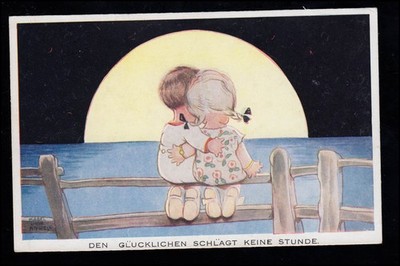 Kinder-AK Mabell Lucie Attwell Den Glücklichen schlägt keine Stunde, ungebraucht